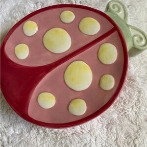 Magic Garden Lady Bug Ceramic Painted Bath Set